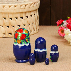 Набор матрёшек «Синее платье» - Фото 3