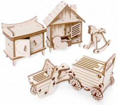 Набор мебели для кукол «Большая детская комната» - Фото 7