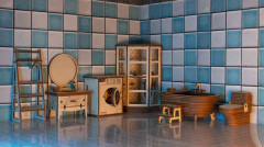 Набор мебели для кукол «Ванная комната» - Фото 10