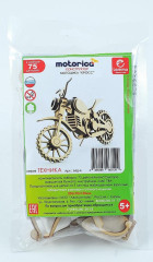 Конструктор деревянный 3D «Мотоцикл Кросс» - Фото 4