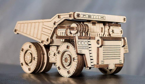 Конструктор деревянный 3D «Belaz mini»
