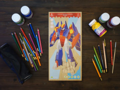 Пазл-раскраска-конструктор «Трансформер ястреб» - Фото 3