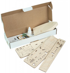 Набор-конструктор деревянный «Пароход на резиномоторе» - Фото 2