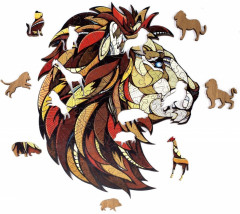 Пазл-головоломка «Лев» - Фото 1