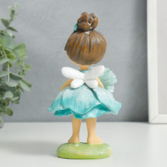 Сувенир «Малышка-фея в голубом с цветком» - Фото 2