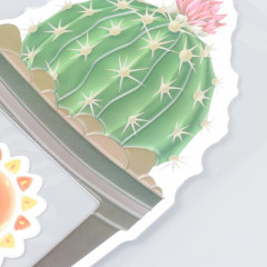 Наклейка на выключатель «Кактус в горшочке и солнышко» - Фото 1