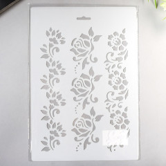 Трафарет «Орнамент из цветов» - Фото 2