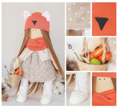 Набор для шитья интерьерная кукла «Алиса» - Фото 3