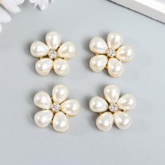 Набор элементов для декора «Ромашка из жемчуга» - Фото 1