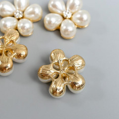 Набор элементов для декора «Ромашка из жемчуга» - Фото 2