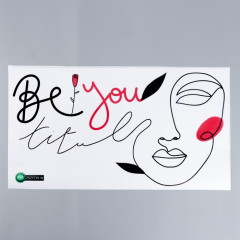 Наклейка интерьерная «Абстракция. Портрет девушки» - Фото 1