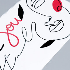 Наклейка интерьерная «Абстракция. Портрет девушки» - Фото 2