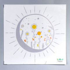 Наклейка интерьерная «Солнце и цветы» - Фото 1
