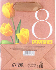 Пакет подарочный «Тюльпаны» - Фото 2