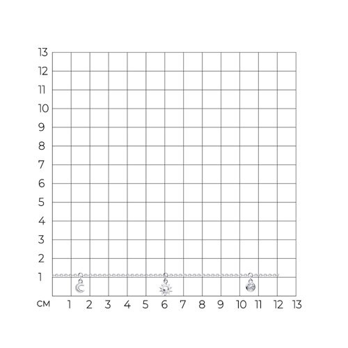 Браслет из серебра с фианитом