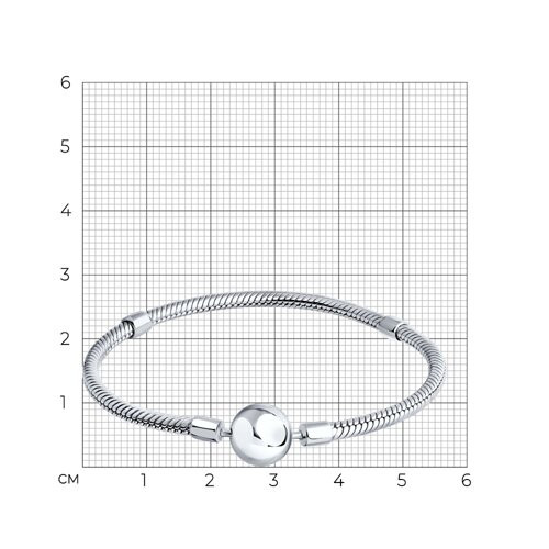 Браслет для шармов из серебра