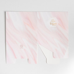 Коробка для цветов подарочная «Be happy» - Фото 3