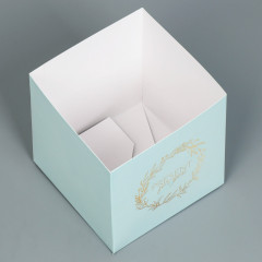 Коробка для цветов подарочная «Present» - Фото 2