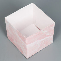 Коробка для цветов подарочная «Мрамор» - Фото 2