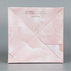 Коробка для цветов подарочная «Мрамор» - Фото 3