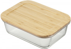 Набор стеклянных контейнеров с бамбуковыми крышками - Фото 1