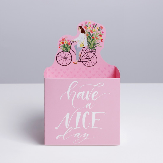 Коробка для мини-букетов «Have a nice day»