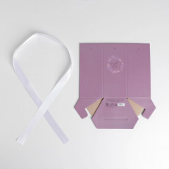Коробка для цветов подарочная «Сумеречная лаванда» - Фото 2