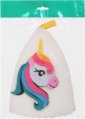 Шапка детская для бани «Единорог Элли» - Фото 1