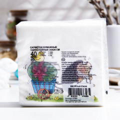 Салфетки бумажные «Веселый ежик» - Фото 1