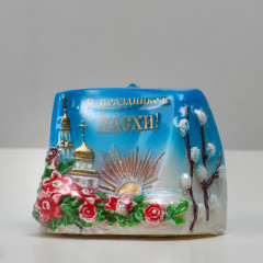 Свеча декоративная «С праздником Пасхи!» - Фото 1