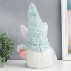 Кукла интерьерная «Гном в колпаке с заячьими ушами, пайетки» - Фото 3