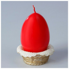 Свеча декоративная «Пасхальное яйцо в лукошке» - Фото 2
