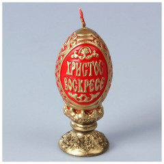 Свеча декоративная «Пасхальное яйцо резное» - Фото 1