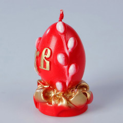 Свеча декоративная «Пасхальное яйцо с вербой» - Фото 1