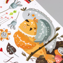 Наклейка интерьерная «Курочки» - Фото 2