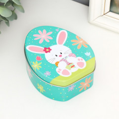 Шкатулка «Зайчик с охапкой раскрашенных яиц» - Фото 1