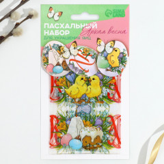 Набор для украшения яиц пасхальный «Цыплята в цветах» - Фото 2