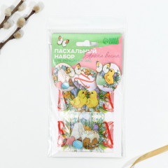 Набор для украшения яиц пасхальный «Цыплята в цветах» - Фото 6