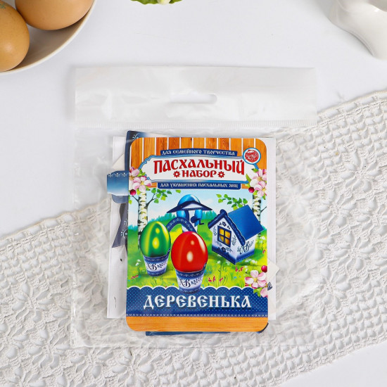 Набор для украшения яиц «Деревенька. Гжель»