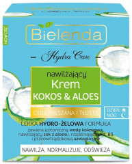 Крем для лица увлажняющий для жирной и смешанной кожи «Кокос и алое» - Фото 2