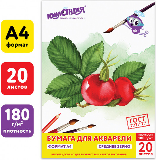 Папка для акварели «Юнландик на даче»