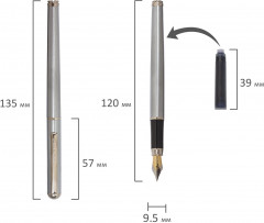Ручка перьевая подарочная - Фото 8