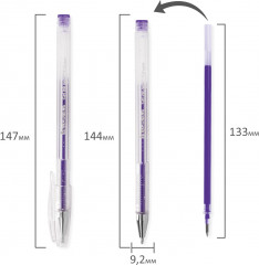 Набор ручек гелевых с блёстками - Фото 9