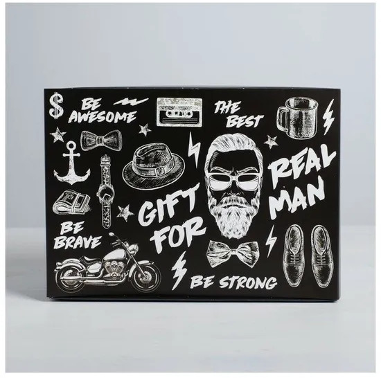 Коробка складная «Gift for real man»