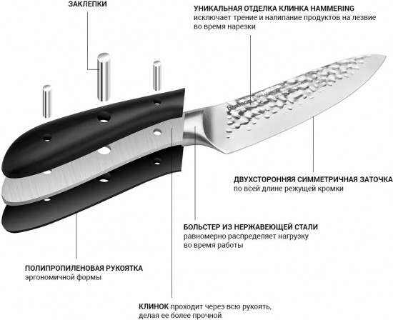 Нож поварской «Hattori»