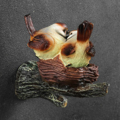 Декор подвесной «Гнездо с серыми птицами» - Фото 1