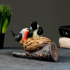 Декор подвесной «Гнездо со снегирями» - Фото 2