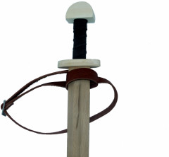 Пояс кожаный для детских мечей - Фото 1