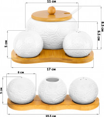 Набор для специй и сахара «Розы» - Фото 1