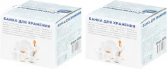 Набор банок для сыпучих продуктов «Снежинки» - Фото 1